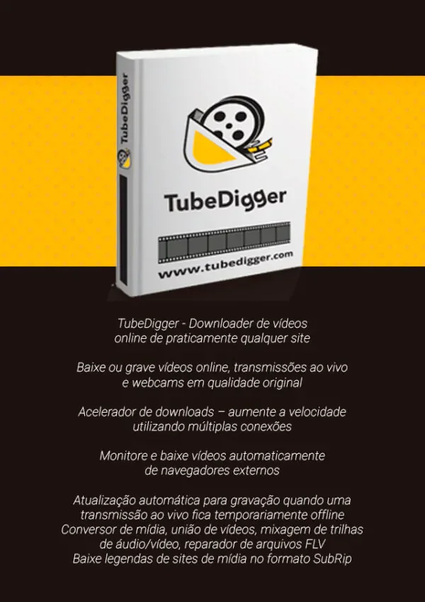 TubeDigger – Baixe cursos das plataformas Hotmart, Kiwify, Udemy, Teachable, Thinkific, Kajabi e muito mais - Marketizando